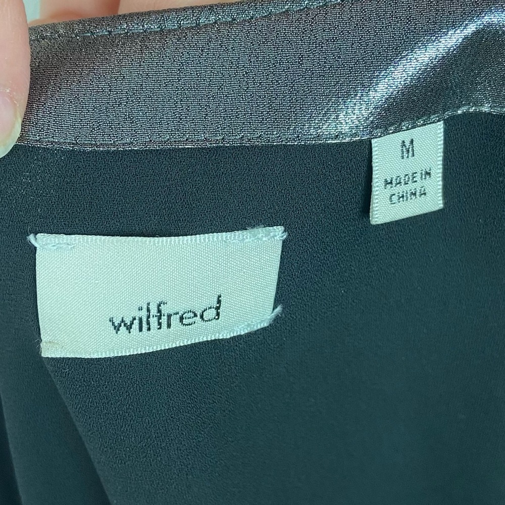 Aritzia Wilfred Free Vivienne Silver Slip Dress M - Picture 4 of 8